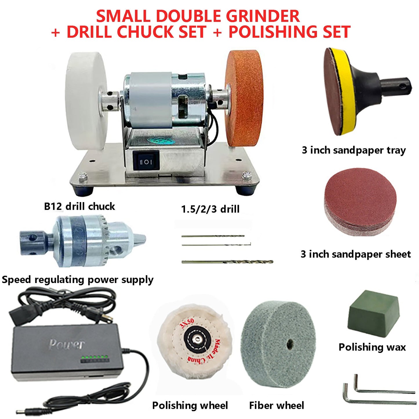 Multi-functional Small Grinder New Electric Benchtop Sander