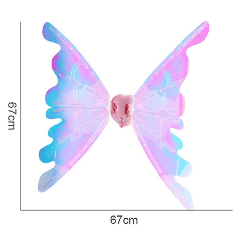 🎄Christmas Hot Sale🎁Rechargeable Electric Fairy Wings with LED Lights and Music🧚♀️
