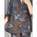 Two Piece Shirt and Trousers Set for Women