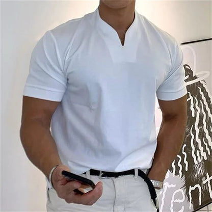 💎 Men Gentlemans Business Short Sleeve Fitness T-shirt