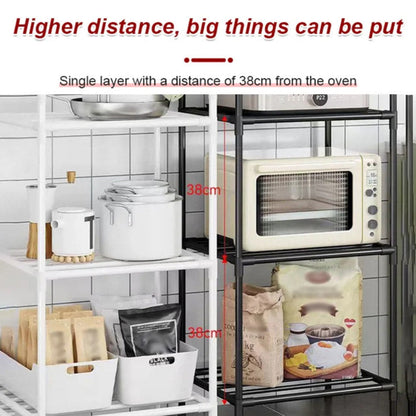 Multi-Tier Storage Shelf with Sliding Wheels