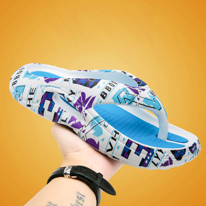 Comfortable Summer Flip Flops with Thick Soles