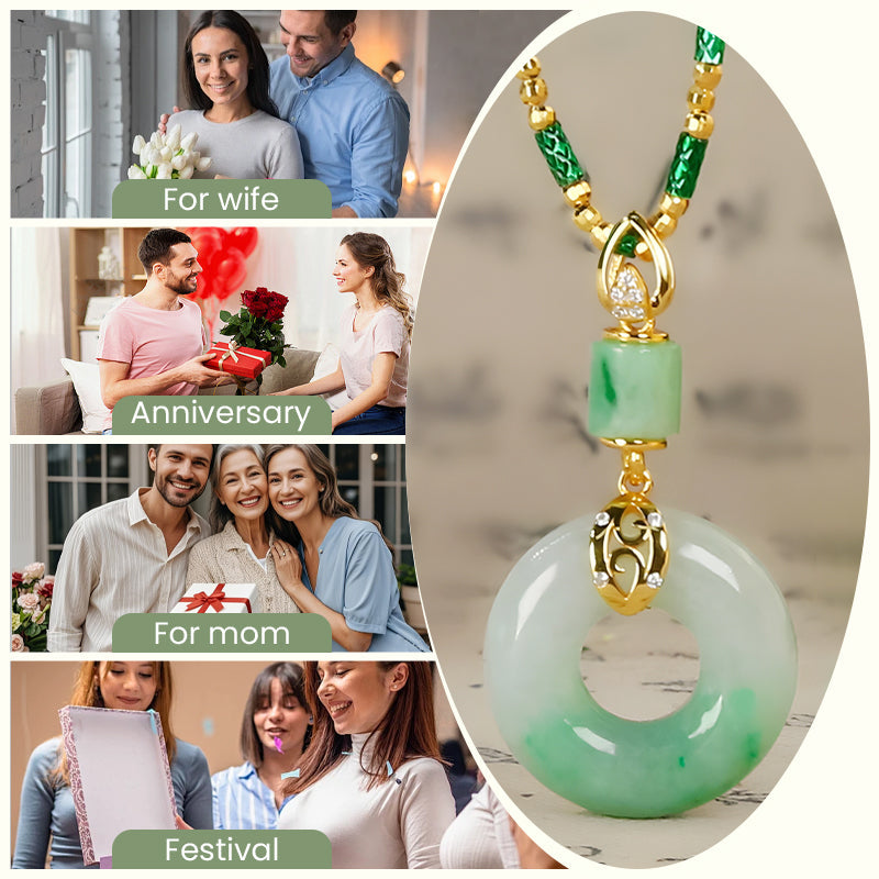 🔥2026 HOT SALE🔥 Hetian Jade Peace and Blessing Necklace