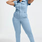 Skinny Bootcut Denim Jumpsuit