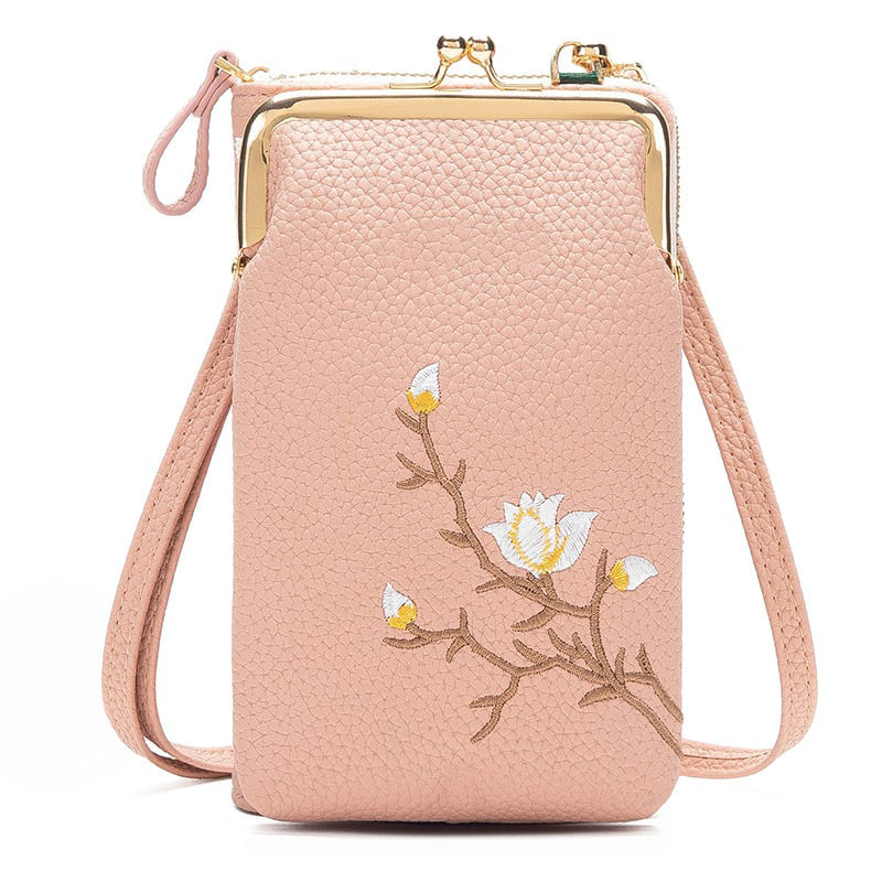 🔥Women Sling Cross-Body Wallet with Mobile Cell Phone Holder