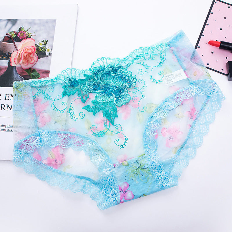 🎉Autumn Hot Sale🎉Antibacterial Cotton Panties With Lace Embroidery