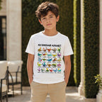 🦖👕Kids Dinosaur Alphabet Graphic T-Shirt