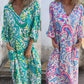 Vibrant Bohemian Printed Maxi Dress