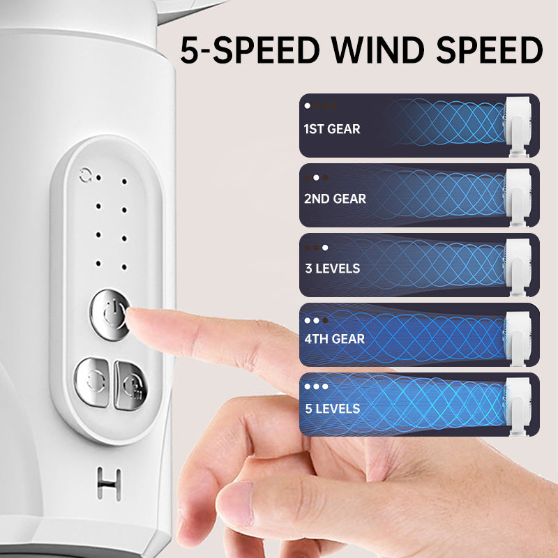 Automatic Oscillating Height Adjustable Remote Control Fan - Desktop, Standing, Floor Use