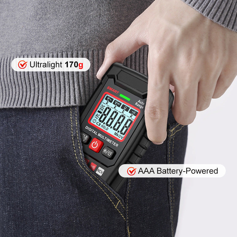 🔧⚡️ Smart Anti-Burn Multimeter! 4000-Count Auto-Ranging, Palm-Sized Zero-Fail Measurement Tool ✨