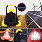2-IN-1 Solar Emergency Triangle Warning Light at the Roadside