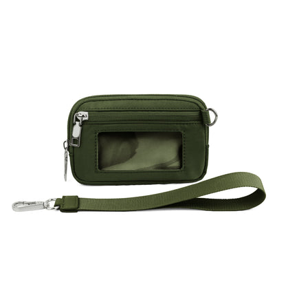 Portable Wristlet Wallet for Bank Card and Coin