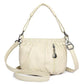 Casual Pleated Bucket Soft Leather Handbag Shoulder Bag