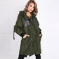 Women's Trendy Long-Sleeve Hooded Jacket
