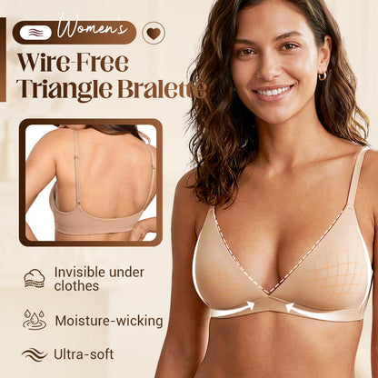 Women's Wire-Free Jelly Support Triangle Bralette