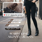 💕Women's High Waist Slim Stretch Warm Skinny Jeans