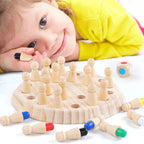 Gifts For Children🎁Wooden Memory Match Stick Chess