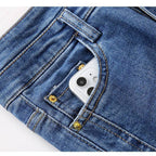 ✨New Arrival✨High-Waisted Flared Denim Jeans with Split Hem