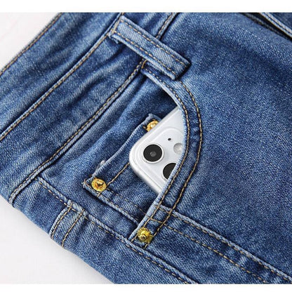 ✨New Arrival✨High-Waisted Flared Denim Jeans with Split Hem