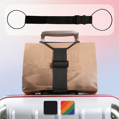 🧳Elastic Luggage Strap (Hands-Free for Travel) – Attach Bags to Suitcase for Airports/Vacations/Business Trips!✈️