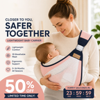 4-in-1 Breathable Baby Carrier – 0-36 Months, Front/Back/Facing In/Out – Hands-Free Comfort for Parent & Baby! ✨