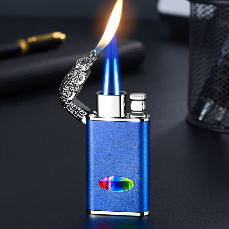 Alligator Shape Windproof Lighter with Triple Flame