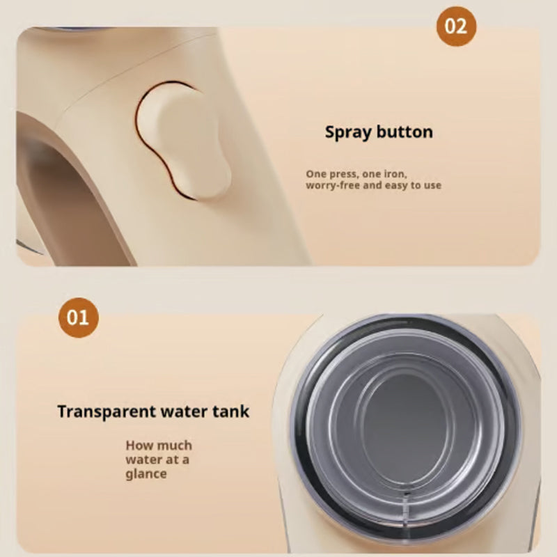 🎁Hot sale ✨Portable Handheld Vacuum Steamer for Clothes – Effortless Wrinkle-Free Style!