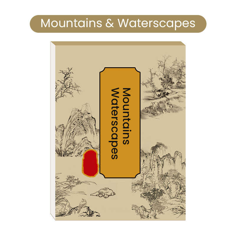 🎨 Chinese Painting White Drawing Copying Album