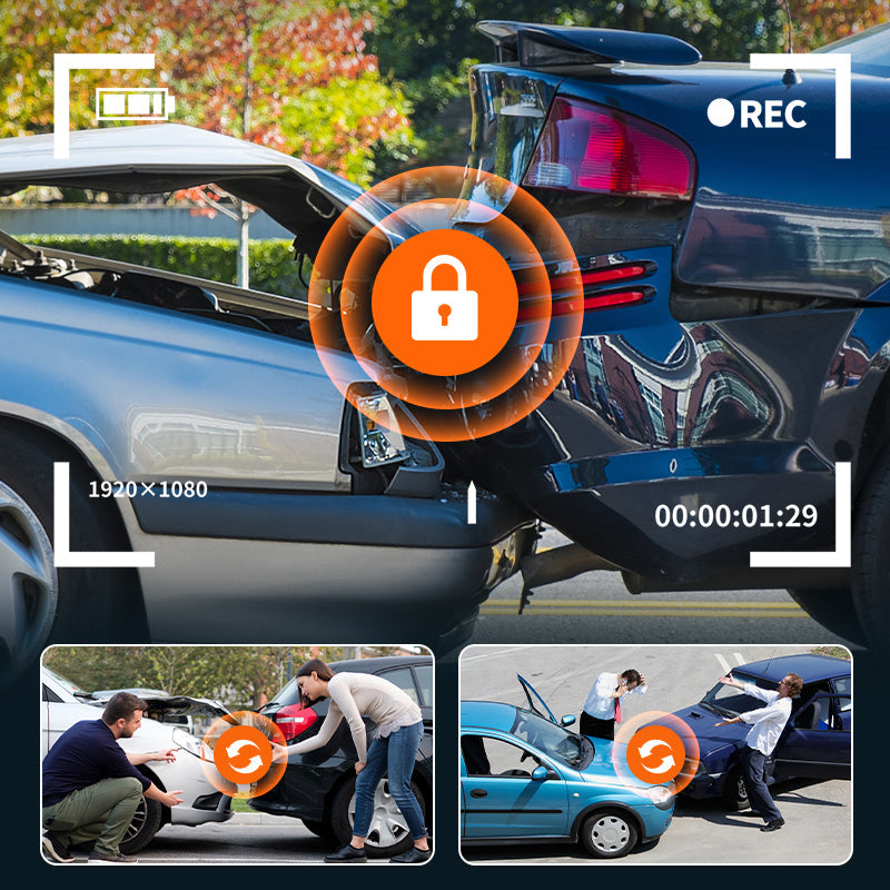 Driving Safety4-Channel FHD Dash Cam with Ultra-Wide Angle