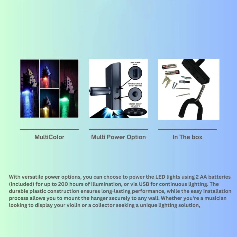 Guitar Holder with LED light