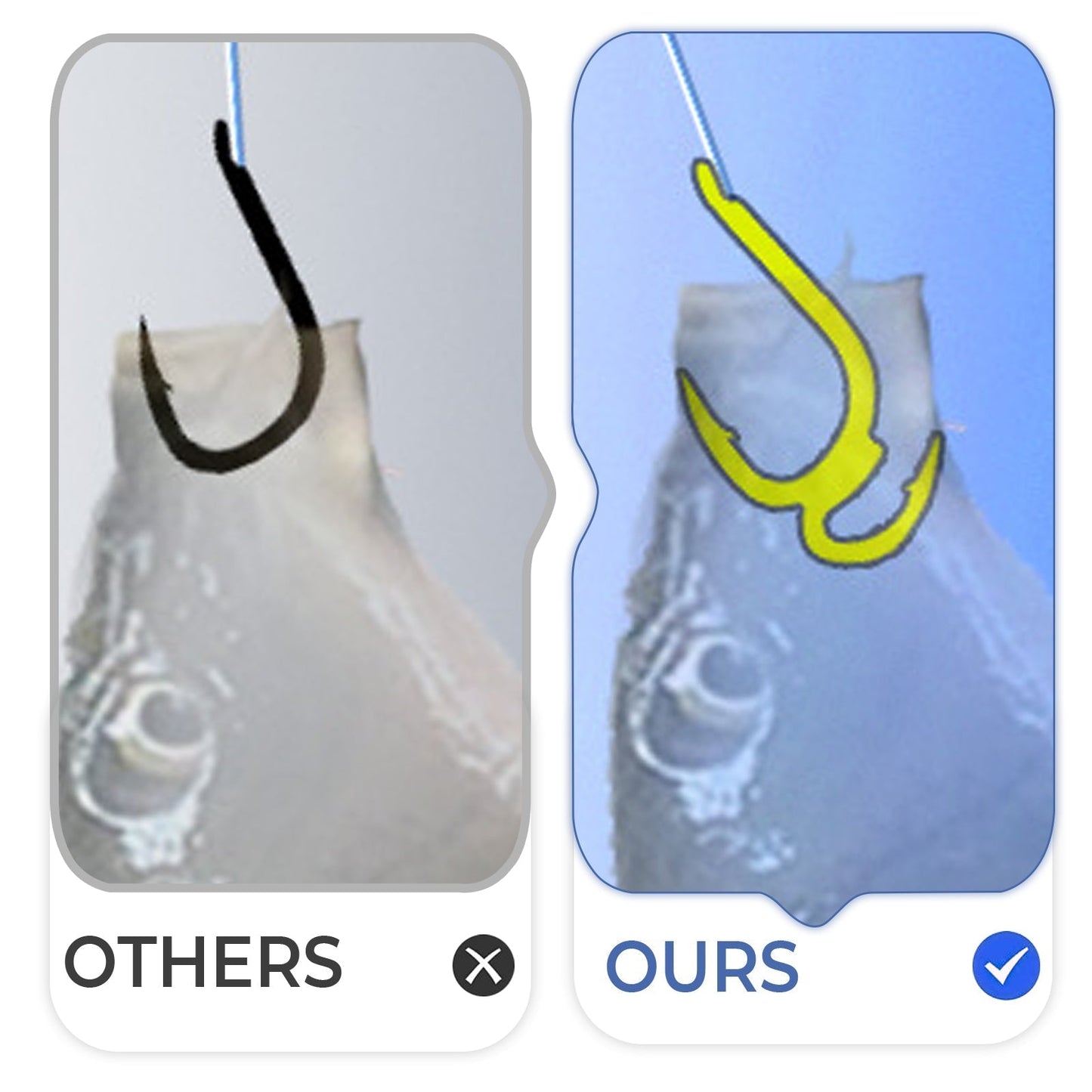 Classic Sharp Double Fishing Hooks