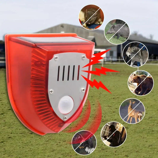 Solar 129dB Sound Security Alarm Light with Motion Sensor