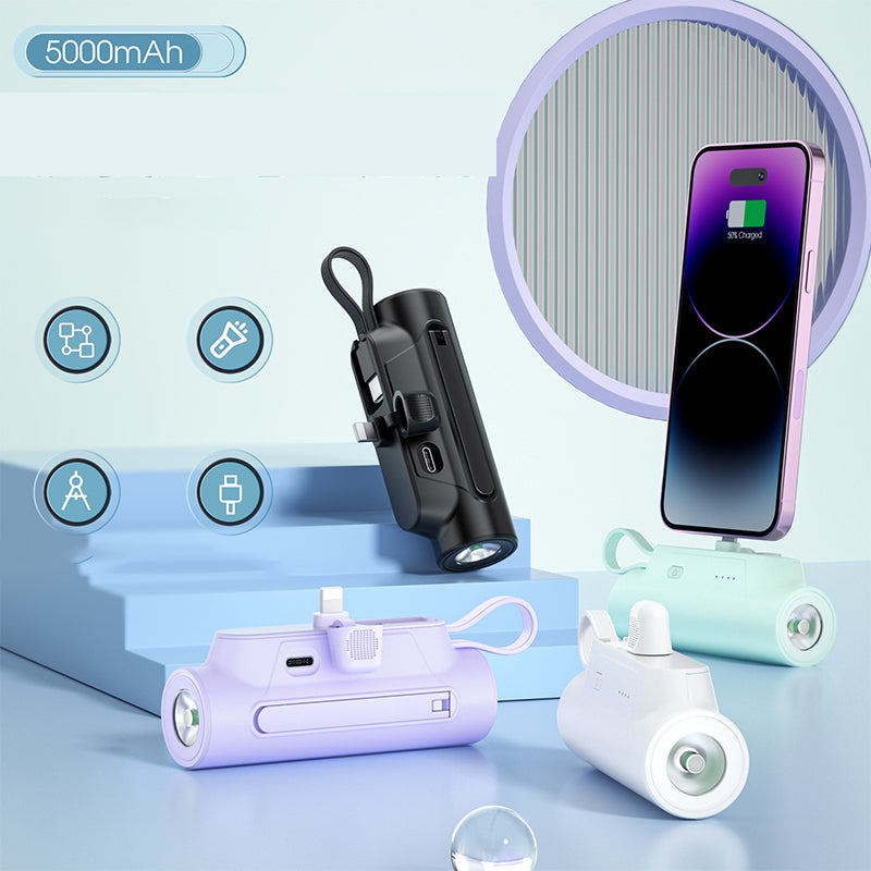 Multi-Function Portable Charger With Cable