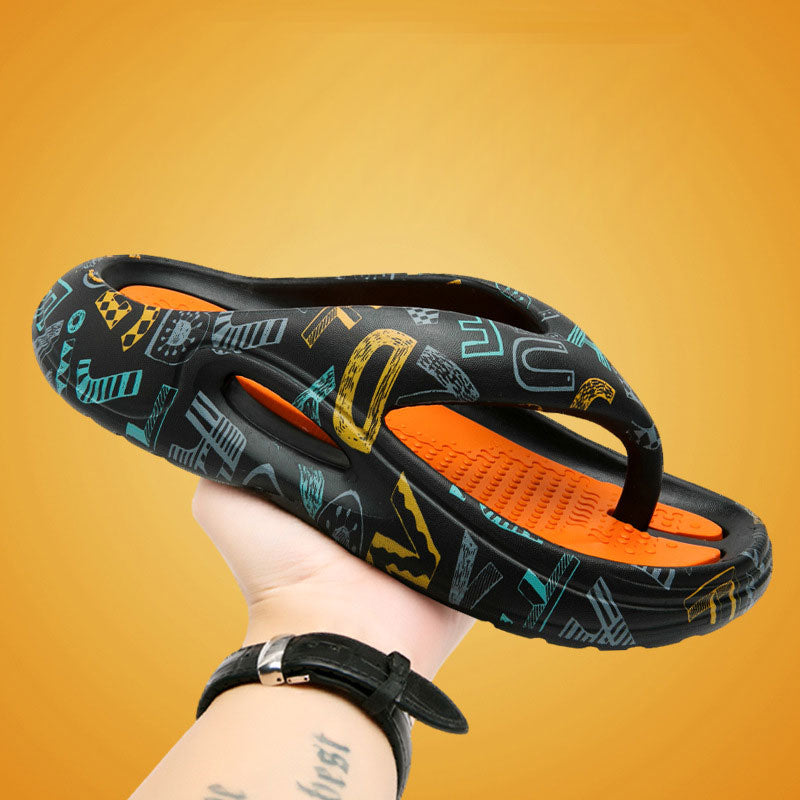 Comfortable Summer Flip Flops with Thick Soles