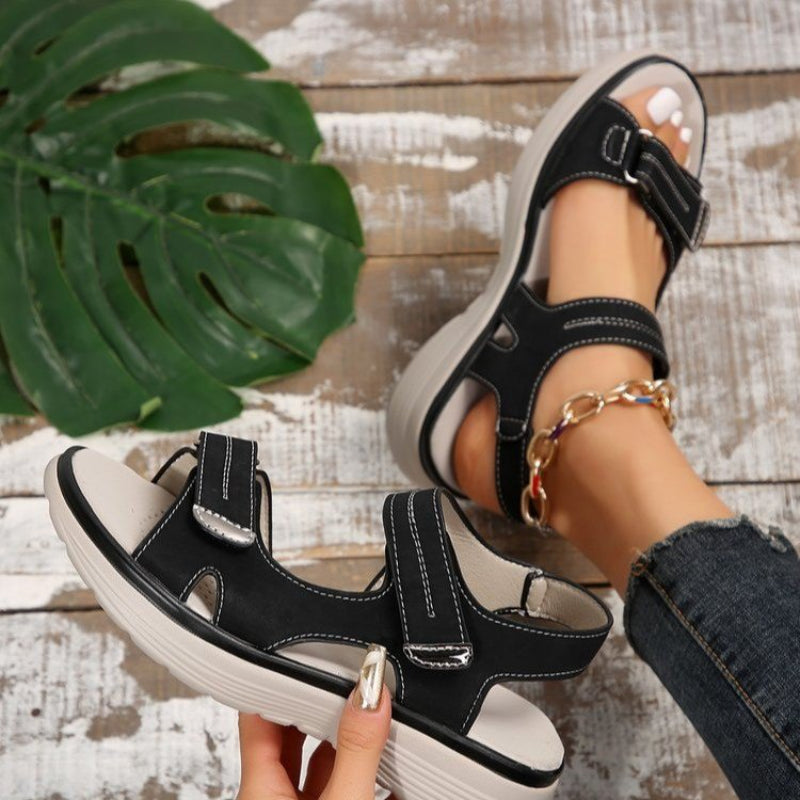 🔥Women’s Wedge Sandals with Hook & Loop Straps