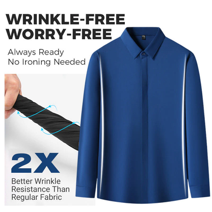🔥Men's Wrinkle-Free Button-Down Shirt