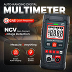 🔧⚡️ Smart Anti-Burn Multimeter! 4000-Count Auto-Ranging, Palm-Sized Zero-Fail Measurement Tool ✨