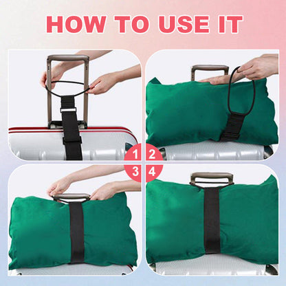 🧳Elastic Luggage Strap (Hands-Free for Travel) – Attach Bags to Suitcase for Airports/Vacations/Business Trips!✈️