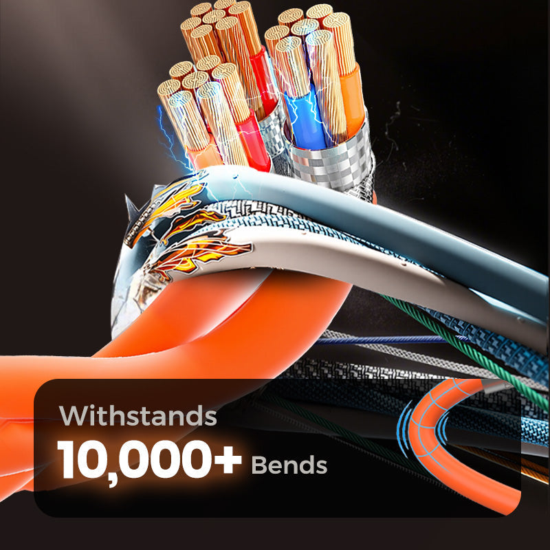 ⏳Time-limited Special⏰120W 3-In-1 180° Rotating Fast Charging Cable