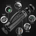 🎉Hot Sale🎉80x100 Monocular Telescope with Smartphone Adapter & Tripod