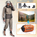 Outdoor Lightweight Anti-Mosquito Jacket & Pants & Shoe Covers & Mitts