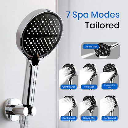 🚿High-Pressure Rainfall Shower Head - 360° Adjustable Angle, Easy-Clean Nozzles & Universal Fit for Refreshing Showers