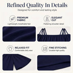 👗 Women's Elegant Solid Color Mini Dress