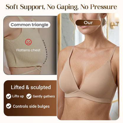 Women's Wire-Free Jelly Support Triangle Bralette
