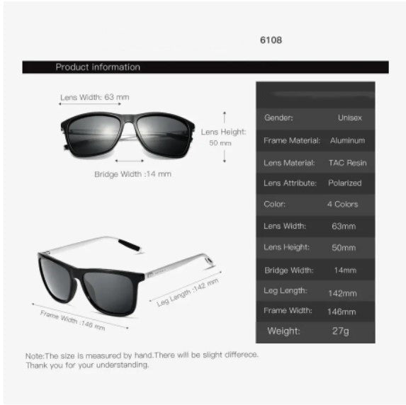 New Design Aluminum Magnesium Polarized Sunglasses