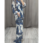Two Piece Shirt and Trousers Set for Women