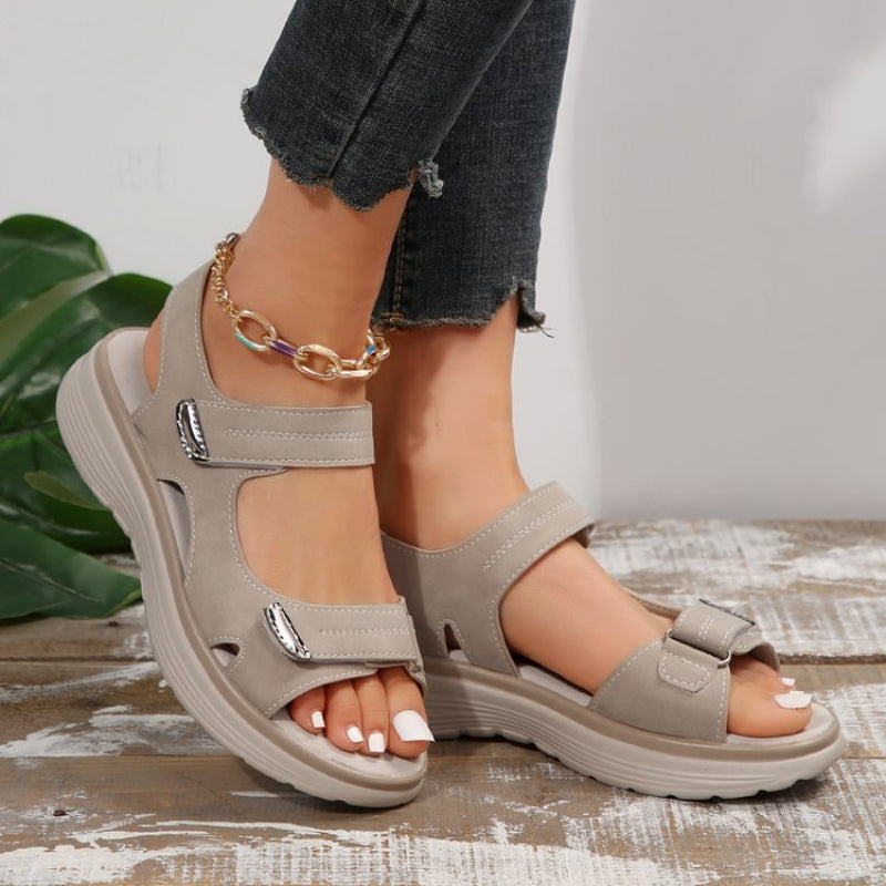 🔥Women’s Wedge Sandals with Hook & Loop Straps