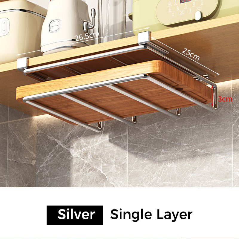 Multi-Functional Under-Cabinet Storage Rack & Pot Lid Holder