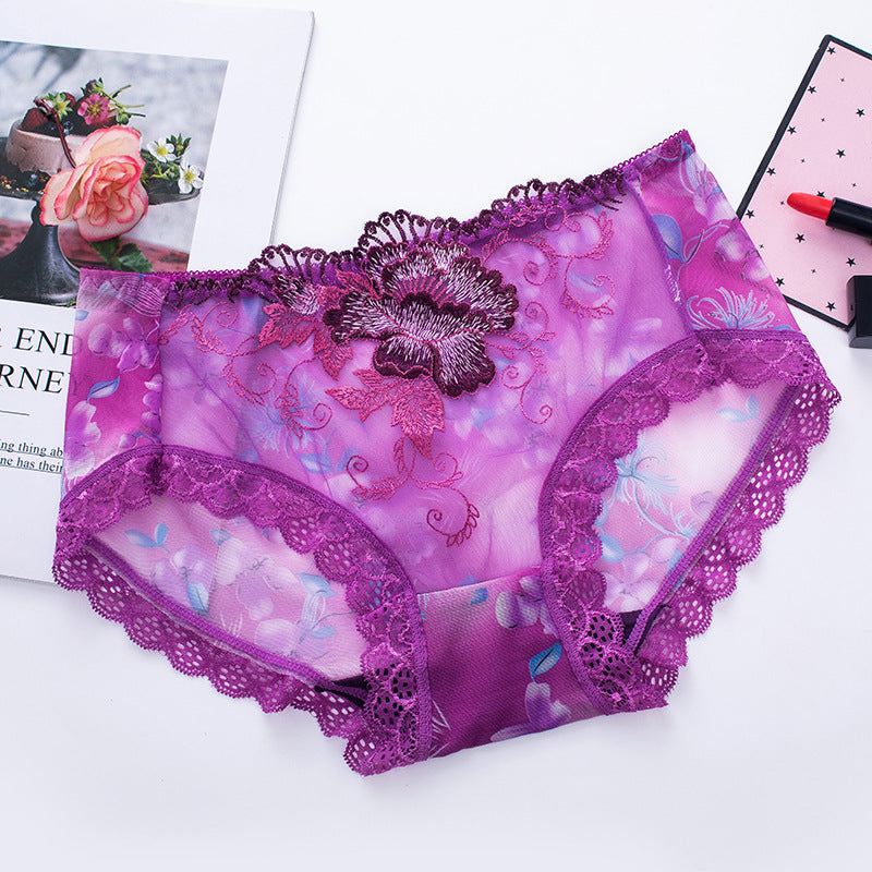 🎉Autumn Hot Sale🎉Antibacterial Cotton Panties With Lace Embroidery