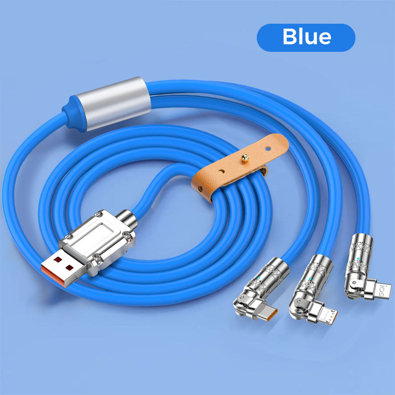 ⏳Time-limited Special⏰120W 3-In-1 180° Rotating Fast Charging Cable